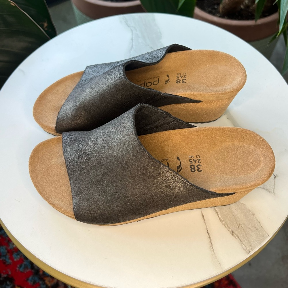 Birkenstock Papillio Namica Suede Leather Antique Black